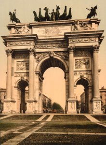 Boog van Vrede, Milaan, Italië, ca. 1900