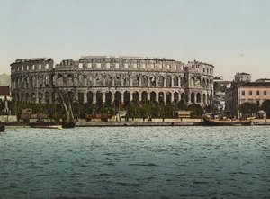 Arena del Mare, Pola, ca. 1900 (fotomechanische afdruk) door Detroit Publishing Co.