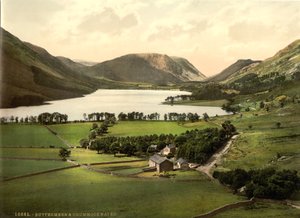 Buttermere en Crummock Water, Lake District, Engeland, ca. 1900 door Detroit Publishing Co.