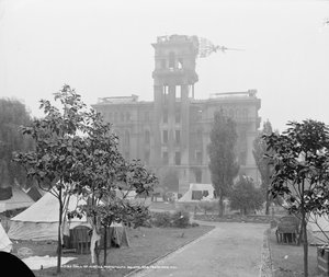 Hall of Justice, Portsmouth Square, San Francisco door Detroit Publishing Co.