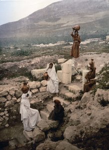 De put van de Samaritanen in Nablus, c. 1900