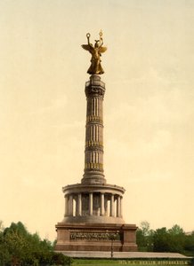 Triomfzuil, Berlijn, Duitsland, ca. 1900 door Detroit Publishing Co.