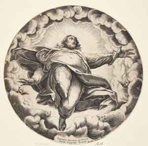 Hemelvaart van Christus door Diana Scultori