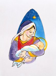 Madonna en kind door Diane Matthes