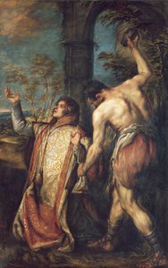 Het martelaarschap van St. Stefanus door Diego Polo
