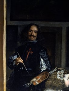 Las Meninas (detail) door Diego Rodriguez de Silva y Velazquez