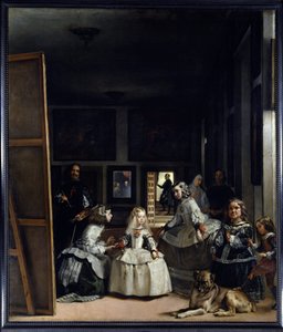 Las Meninas of de Familie van Filips IV door Diego Rodriguez de Silva y Velazquez