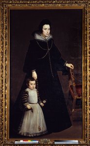 Portret van Antonia de Ipenarrieta met haar zoon Luis