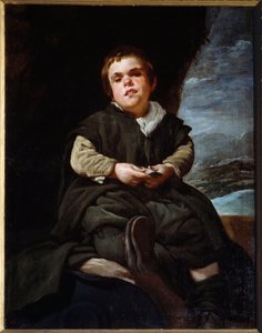 Portret van de nar Francisco Lezcano, genaamd het kind van Vallecas door Diego Velázquez