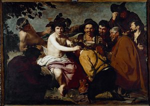 De triomf van Bacchus of de dronkaards door Diego Velázquez