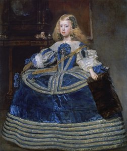 Infanta Margarita Teresa in een blauwe jurk