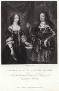 Portret van Ferdinand van Medicis en zijn echtgenote door Diego Velázquez