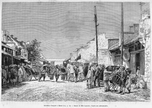 Franse residentie in Hanoi door Dieudonne Auguste Lancelot