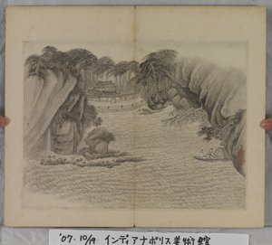 Album met landschapschilderijen