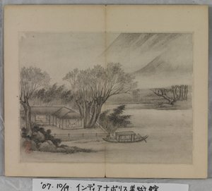 Album met landschapschilderijen