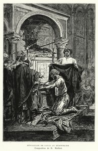 Deposition De Louis Le Debonnaire (gravure) door Diogene Ulysse Napoleon Maillart