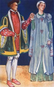 Een Man en Vrouw uit de Tijd van Edward VI 1547-1553