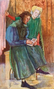 Een man en vrouw uit de tijd van Hendrik IV 1399-1413 door Dion Clayton Calthrop