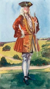 Een man uit de tijd van George I 1714-1727