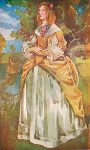 Een vrouw uit de tijd van Jacobus II, 1907 door Dion Clayton Calthrop