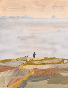 Herfstochtend zwemmen (collage)