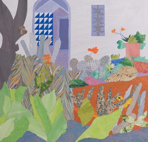 Isolatie in het paradijs (collage) door Dione Verulam