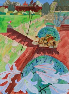 Zomerlelies (collage)