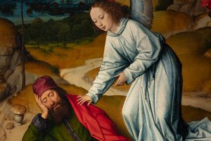 Parochiekerk Sint-Pieter. Laatste Avondmaal. Dirk Bouts. 1464-1468. (detail)
