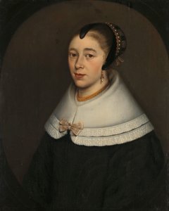 Portret van een vrouw, vermoedelijk Catharina Kettingh (1626/27-73), echtgenote van Bartholomeus Vermuyden door Dirck Craey
