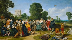 Het champêtefeest door Dirck Hals