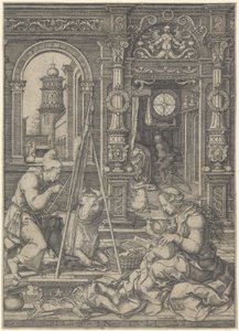 Sint Lucas Schildert de Maagd