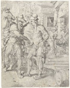 Barmhartige Samaritaan betaalt de herbergier