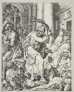 Christus verdrijft de geldwisselaars uit de tempel