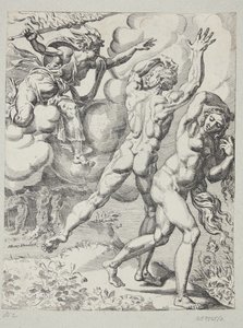De Verdrijving uit het Paradijs door Dirck Volckertsz. Coornhert