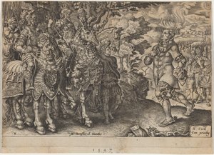 De overgave van Johan Frederik, keurvorst van Saksen, na de Slag bij Mühlberg