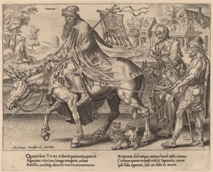 De Triomf van Tobias door Dirck Volckertz Coornhert after Maerten van Heemskerck
