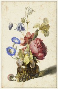 Bloemen in een fles