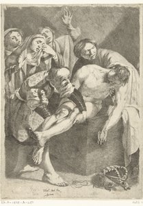 De graflegging van Christus door Dirck van Baburen (attributed to)