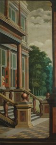 Een zeven-delige decoratieve reeks: De buitentrap