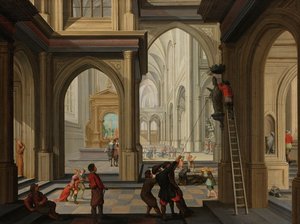 Beeldenstorm in een kerk
