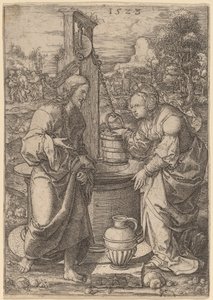 Christus en de Vrouw van Samaria door Dirk Jacobsz Vellert