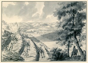 Gezicht op Namen en de rivier Maas, gezien vanuit het zuidwesten door Dirk Maas (possibly)