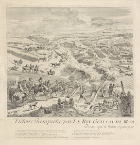 Slag bij Drogheda aan de Boyne, 1 juli 1690 (linker blad)