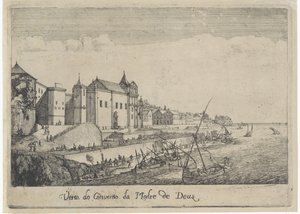 Gezicht op het klooster van de Moeder van God te Lissabon (Gezichten op Lissabon)