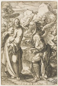 Christus verleid door de duivel door Dirk Vellert