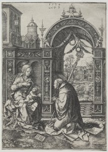 De visioen van St. Bernard door Dirk Vellert