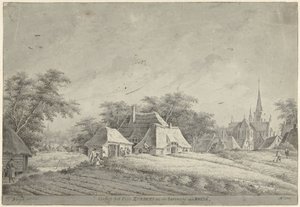 Gezicht op het dorp Zundert door Dirk Verrijk
