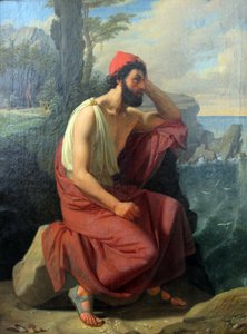 Odysseus op het eiland van Calypso