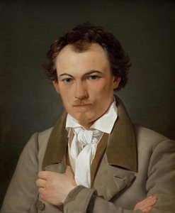 Portret van de decoratieschilder Troels Lund door Ditlev Blunck
