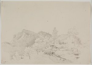 Uitzicht op Civitella door Ditlev Blunck